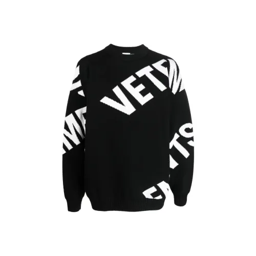 Vetements Черные Мужские Свитера