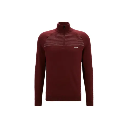 Hugo Boss Темно-красные Мужские Свитера