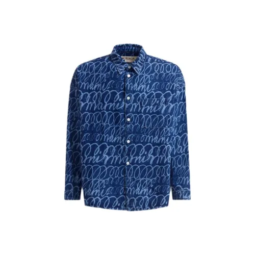 MARNI Мужские Синие Рубашки