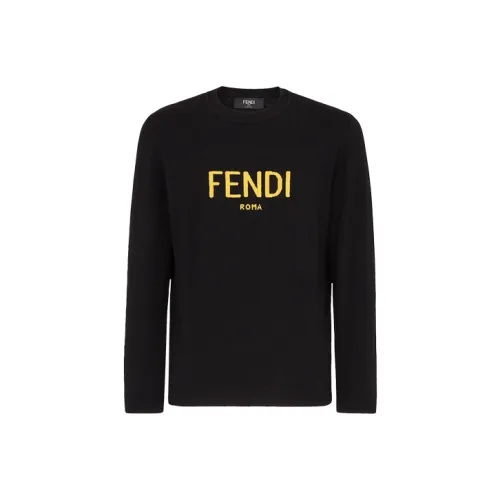 Fendi Черные Мужские Кашемировые Свитера