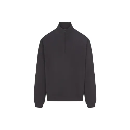 SKIMS FW24 JERSEY Lounge MENS RELAXED QUARTER ZIP ПУЛОВЕР HOODIE Мужской Пепельный Пепельный