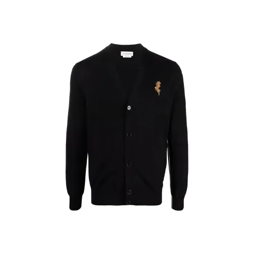 Alexander McQueen Черные Мужские Свитера