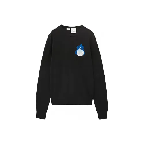 LOEWE x HAERDEYIDONGCHENGBAO SS23 Свитер Унисекс Черный