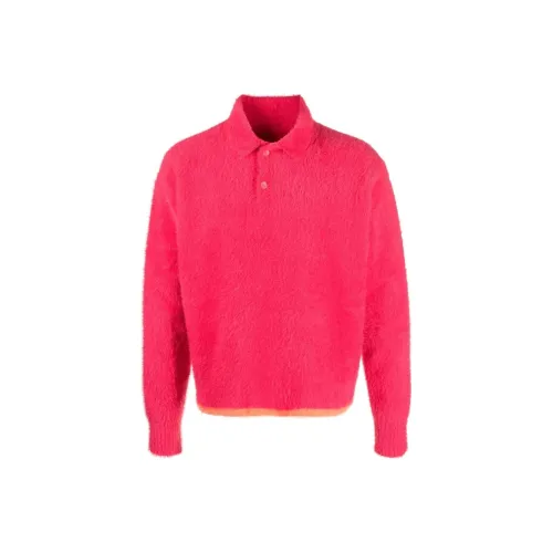 Jacquemus Темно-розовые Мужские Свитера