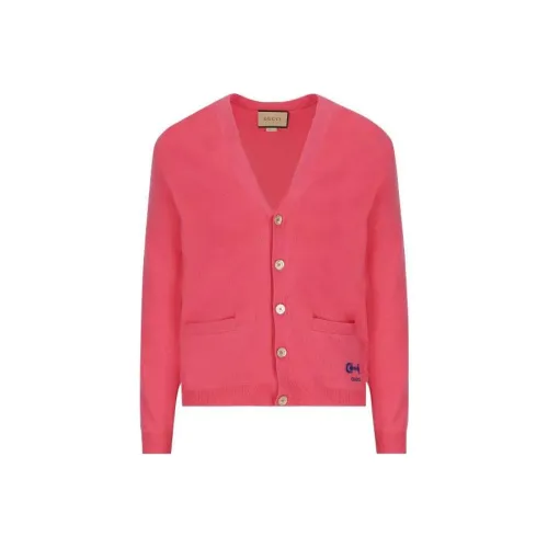 GUCCI SS23 Кашемир Свитер Мужской Розовый