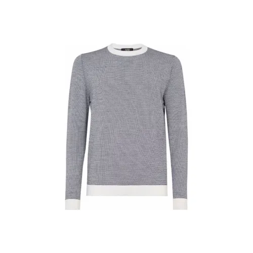 FENDI Синие Мужские Свитера