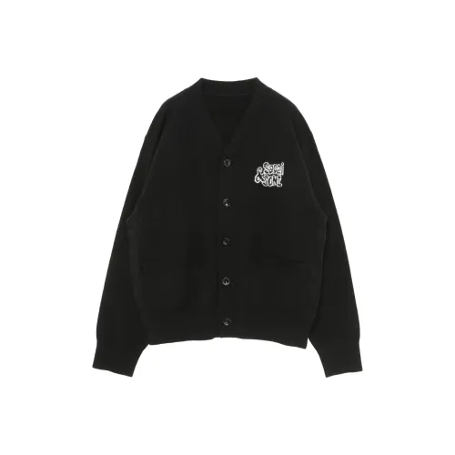 Sacai совместный бренд Mark Gonzalez Collaboration Co Branded Edition Черные мужские свитеры