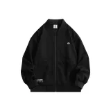 Кардиган с черным воротником-бейсболкой