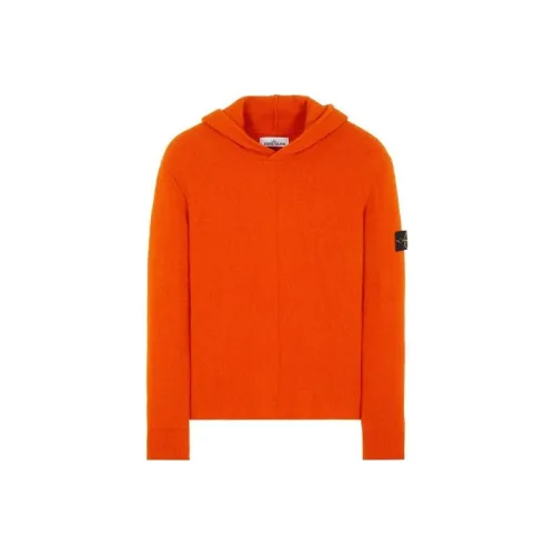 Stone Island Мужские Свитера Оранжевого Цвета