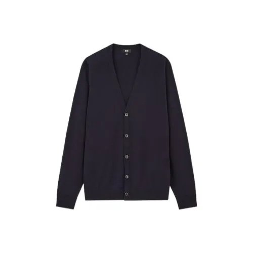 UNIQLO Темно-синие мужские свитеры