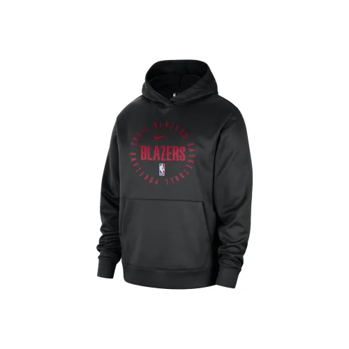 Nike Dri Fit NBA Portland Trail Blazers Spotlight Толстовка Мужской Черный