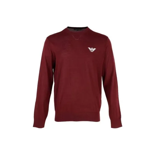 EMPORIO ARMANI FW22 Трикотаж Мужской Бордовый