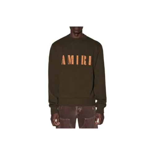 AMIRI Армейский зеленый Мужской кашемировые свитеры