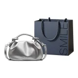 Серебристая +сумка для покупок