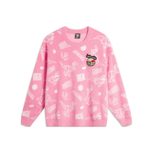 LINING x DISHINIBAOBAOLONG Спортивная серия Толстовка Унисекс Фея Облачно-розовый