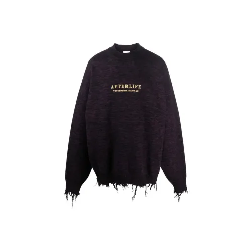 Vetements Черный Унисекс Свитеры