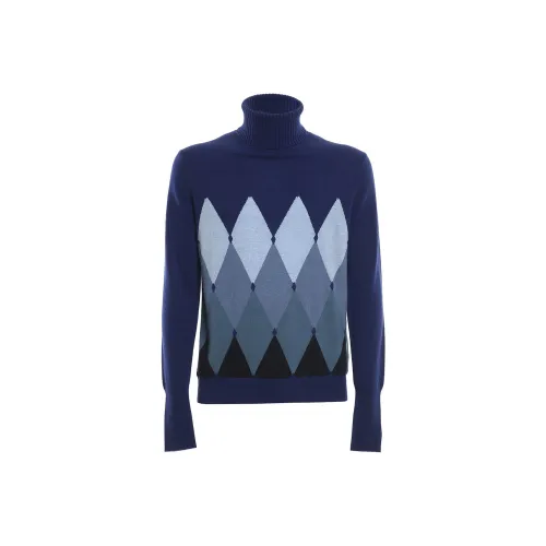 BALLANTYNE Синий Мужской Кашемировые Свитера
