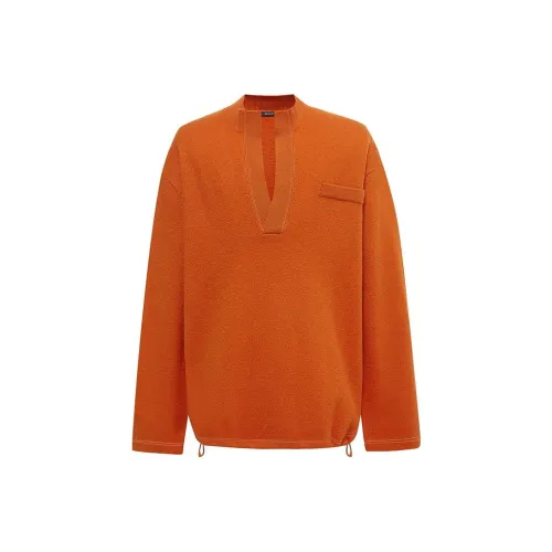 RAZZLE Orange Men's Sweaters RAZZLE Апельсиновые Мужские Свитера