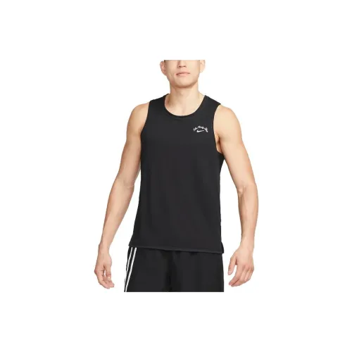 nike Бег Майка Мужская Черная