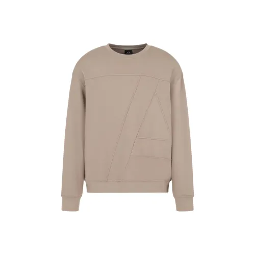 ARMANI EXCHANGE FW24 Толстовка Мужской Коричневый