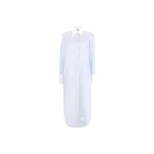 THOM BROWNE Blue Женские Длинные Платья с Рукавами