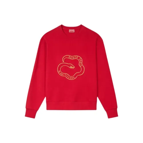 KENZO Год Змеи Limited Collection SS25 Толстовка Мужской Вишнево-красный