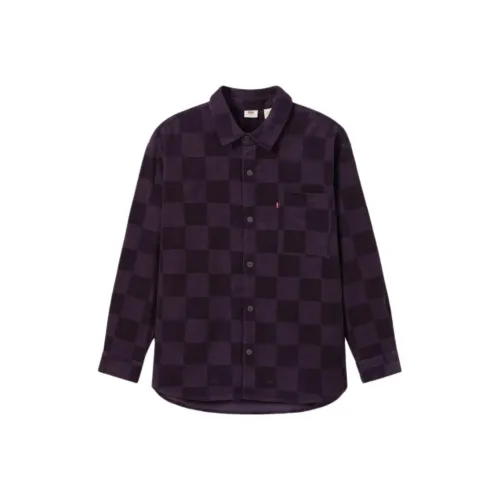 Levi's Denim Drifter Series Рубашка Мужская Фиолетовая