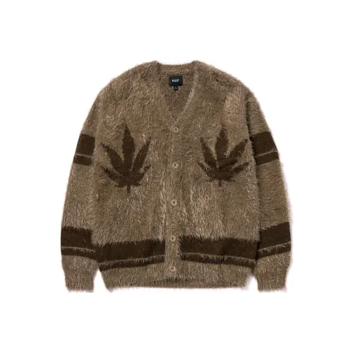 HUF совместный бренд Коричневый Мужской Трикотаж