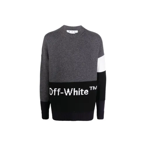 Off Белый Многоцветный Мужские Свитера