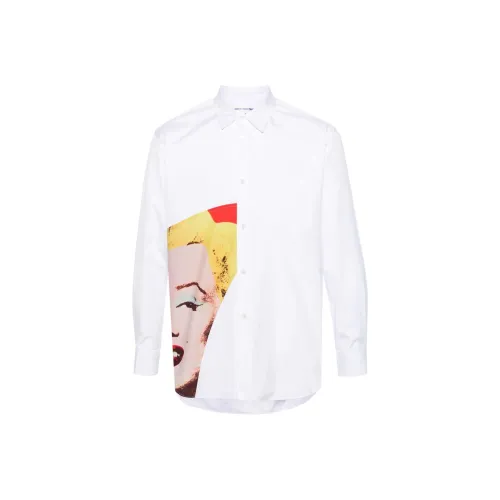 COMME DES GARCONS SHIRT x Andy Warhol Рубашка Мужская Белая