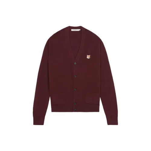 Maison Kitsune Бургундский Унисекс Свитеры