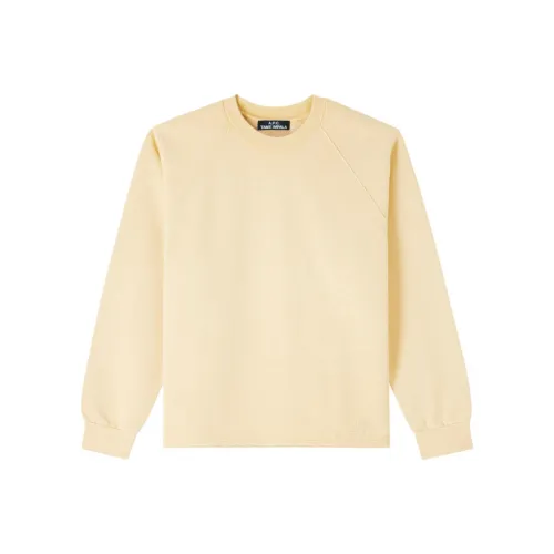 A.P.C Светло-желтый Унисекс Свитшоты