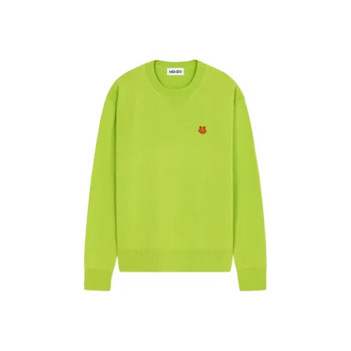 KENZO Classic Tiger Head Зеленый Мужской Свитеры