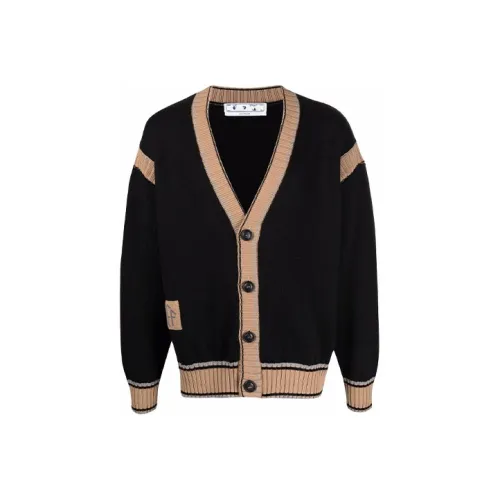 Off Белый FW21 Черный Мужской Трикотаж