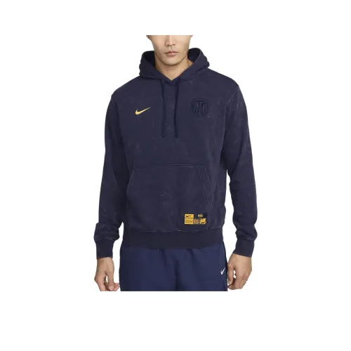 nike Inter MilanClub FW24 Третья Толстовка Мужская Дымчатый Черный Синий Университетский Золотой
