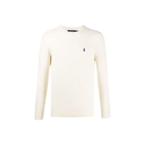 Polo Ralph Lauren FW21 Кашемировый свитер мужской белый