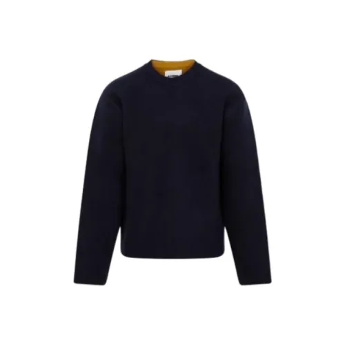 JIL SANDER Синий Мужской Кашемировый Свитер