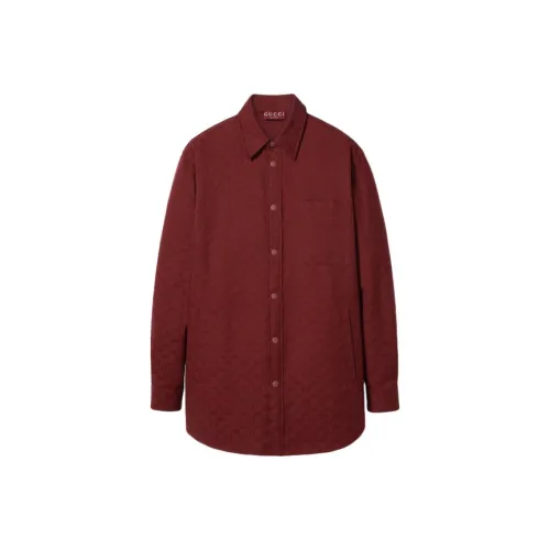 Gucci Red Мужские Рубашки