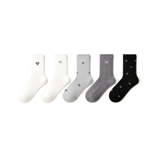 PRIMEET Носки Crew Женские упаковка из 5 пар