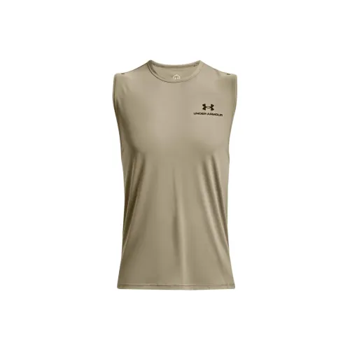 Under Armour RUSH Майка Мужская Бежевая