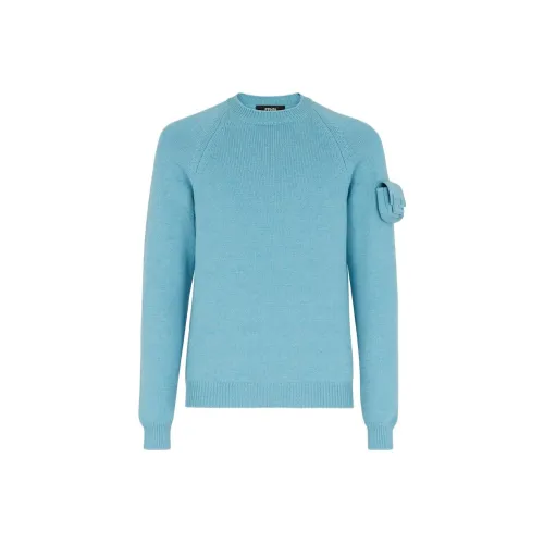 Fendi Светло-синие Мужские Свитера