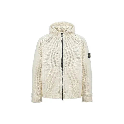 Stone Island Экрю Мужские Свитера