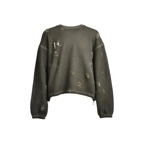 THUG CLUB FW24 AGE Crewneck Sweatshirt Men's Khaki