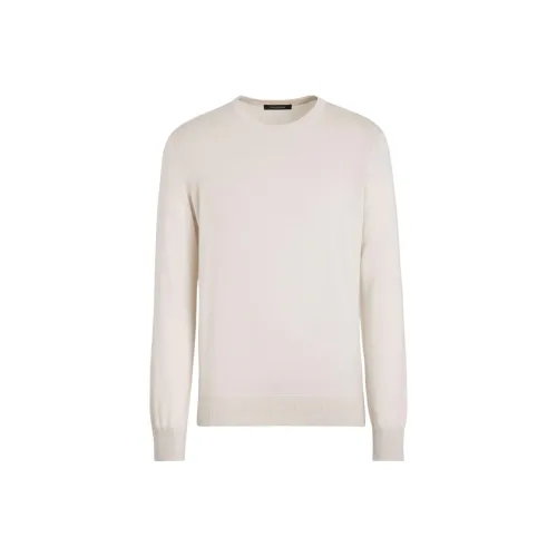 Ermenegildo Zegna Белый Мужской Кашемировые Свитера