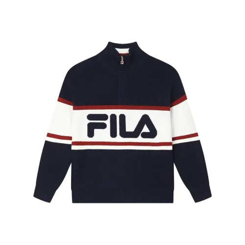 FILA Темно-тихий синий унисекс свитеры