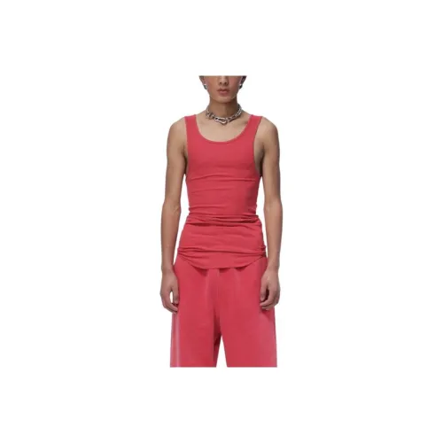 GREG ROSS Red Men's Tank Tops