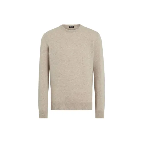 Ermenegildo Zegna Экрю Мужские Свитера