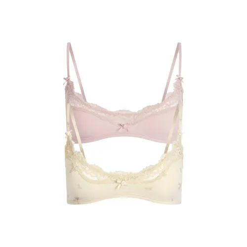 SKIMS 2 шт BOUQUET Принт And Морганит/Bouquet Принт And Морганит Женские Бюстгальтеры
