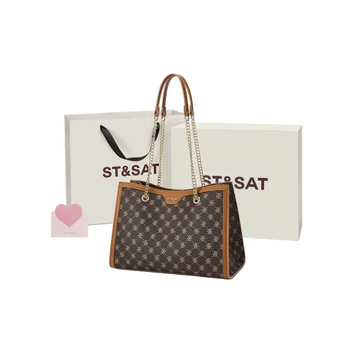 ST SAT PVC Одно плечо Подмышечный Сумка Сумка Обычный Женский Кофе