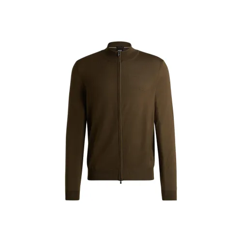 Hugo Boss Свитер Мужской Темно-Коричневый